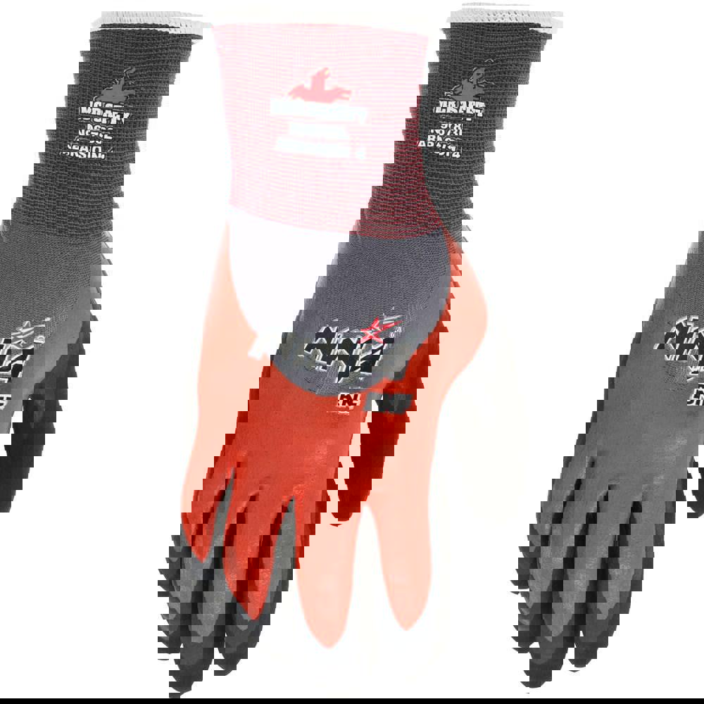 General Purpose Work Gloves: X-Large, Foam Nitrile Coated, Nylon & Spandex