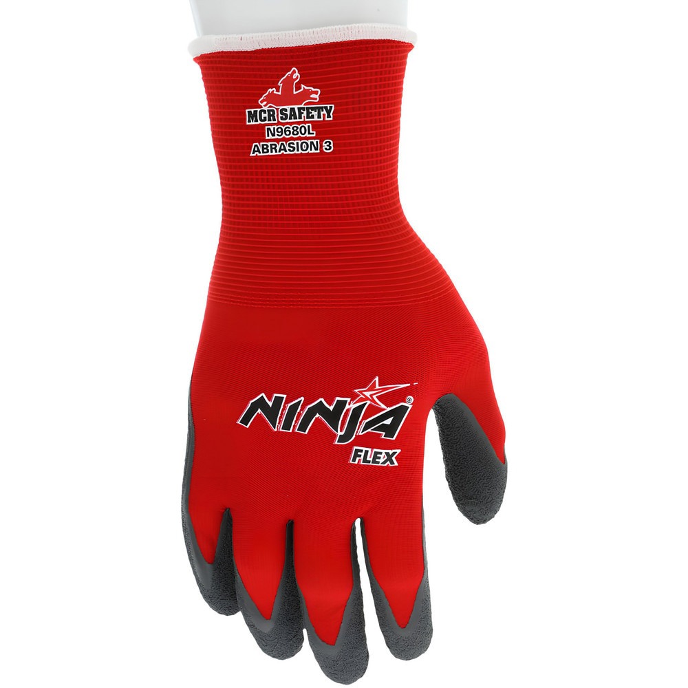 Work Gloves: Ninja Flex N9680, Size Small, Latex-Coated Cut-Resistant