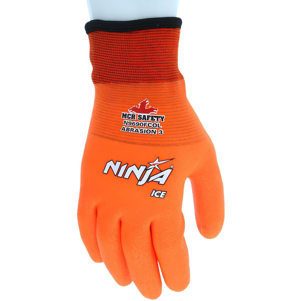 Cut, Puncture & Abrasion-Resistant Gloves: Ninja Ice N9690FCO, Size Large, ANSI Cut A3, ANSI Puncture 2, HPT, Terrycloth