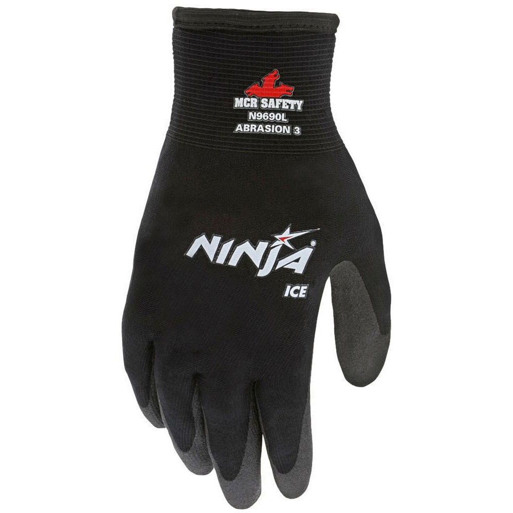 Work Gloves: Ninja Ice N9690, Size 2X-Large, PVC-Coated Nylon, General Purpose