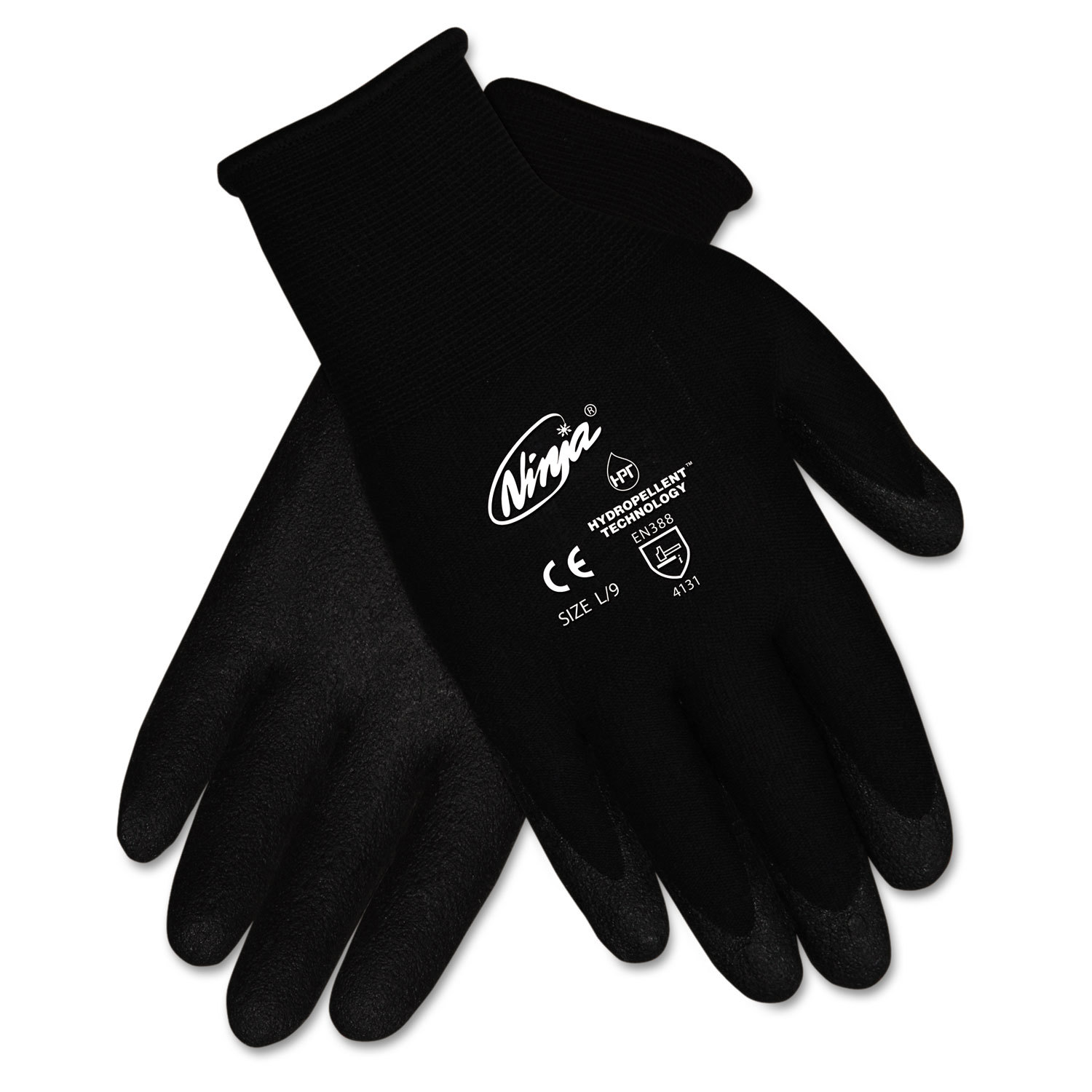 Work Gloves: Ninja N9699, Size Large, PVC & HPT-Coated Puncture Resistant