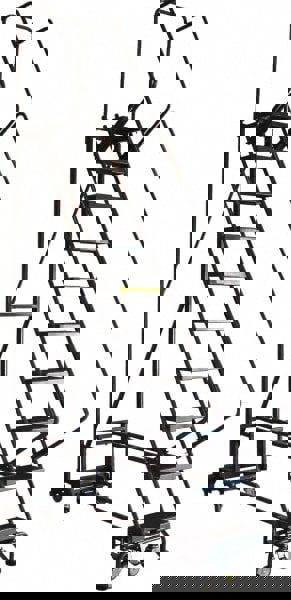 Carbon Steel Rolling Ladder: 8 Step