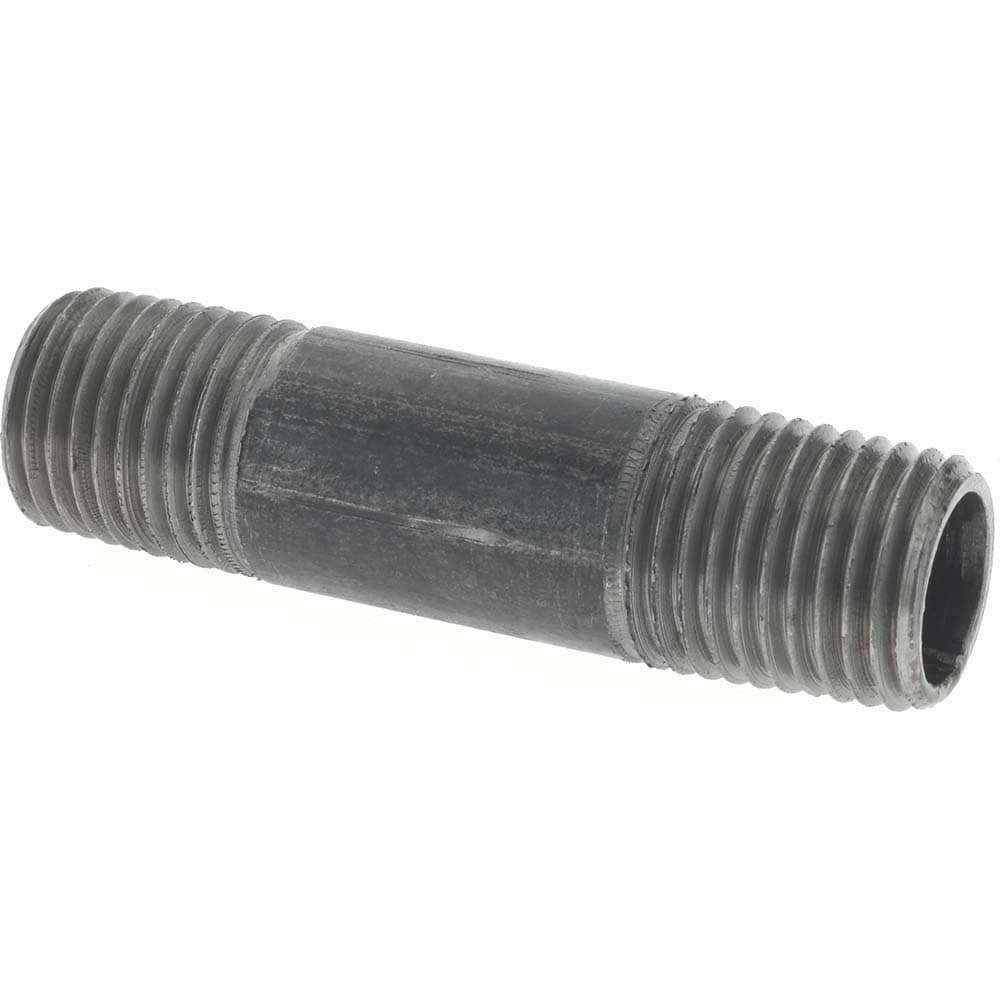 Black Pipe Nipple: 1/4