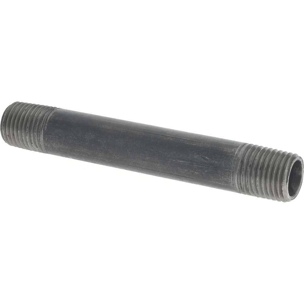 Black Pipe Nipple: 1/4