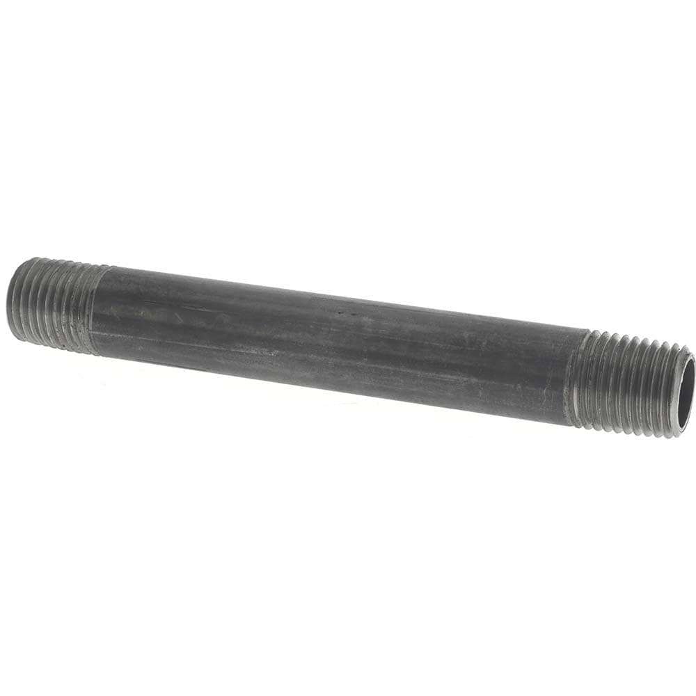 Black Pipe Nipple: 1/4