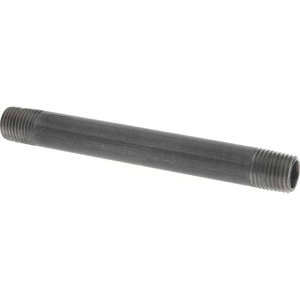 Black Pipe Nipple: 1/4