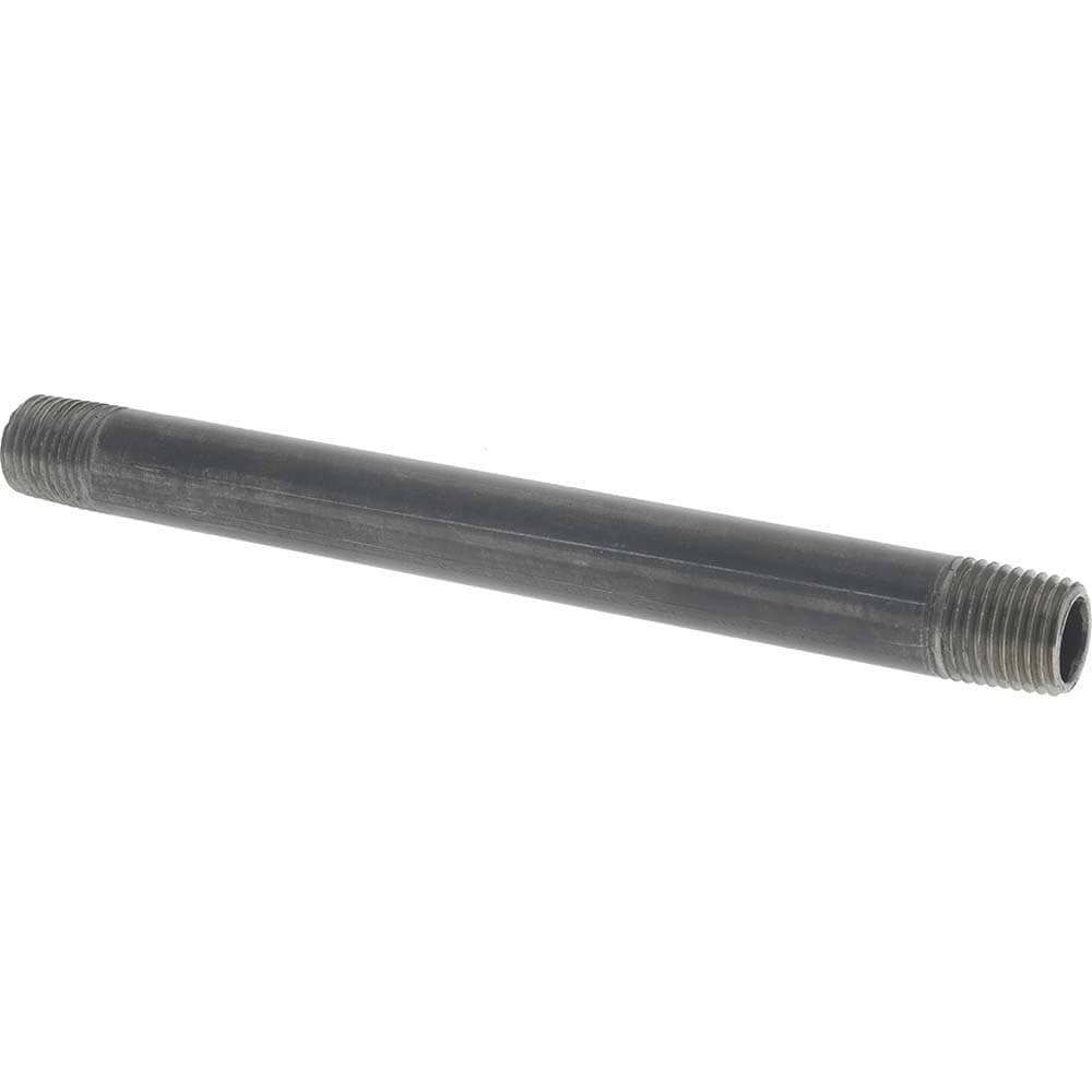 Black Pipe Nipple: 1/4