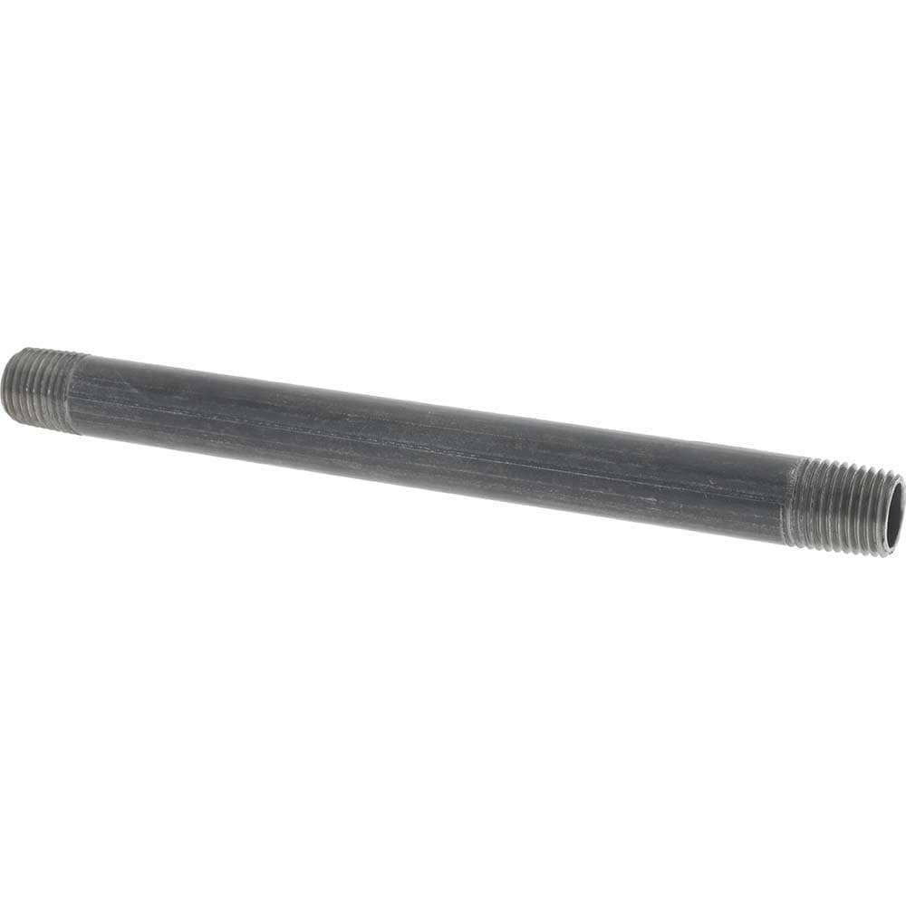 Black Pipe Nipple: 1/4