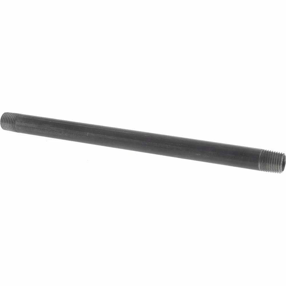 Black Pipe Nipple: 1/4