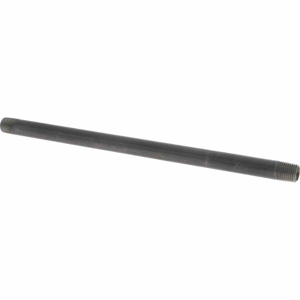 Black Pipe Nipple: 1/4