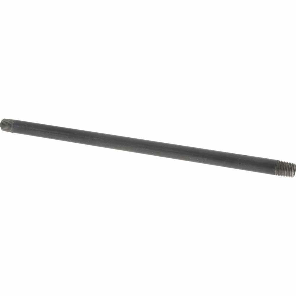 Black Pipe Nipple: 1/4