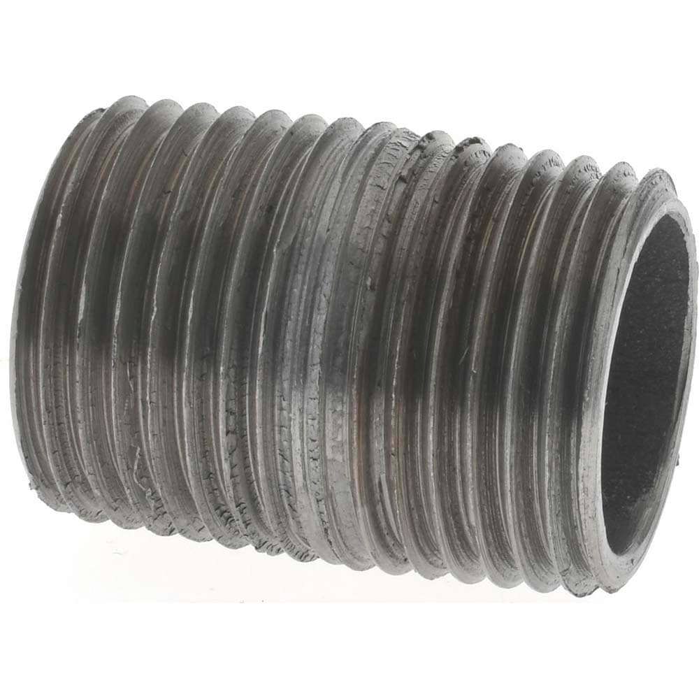 Black Pipe Nipple: 1/2