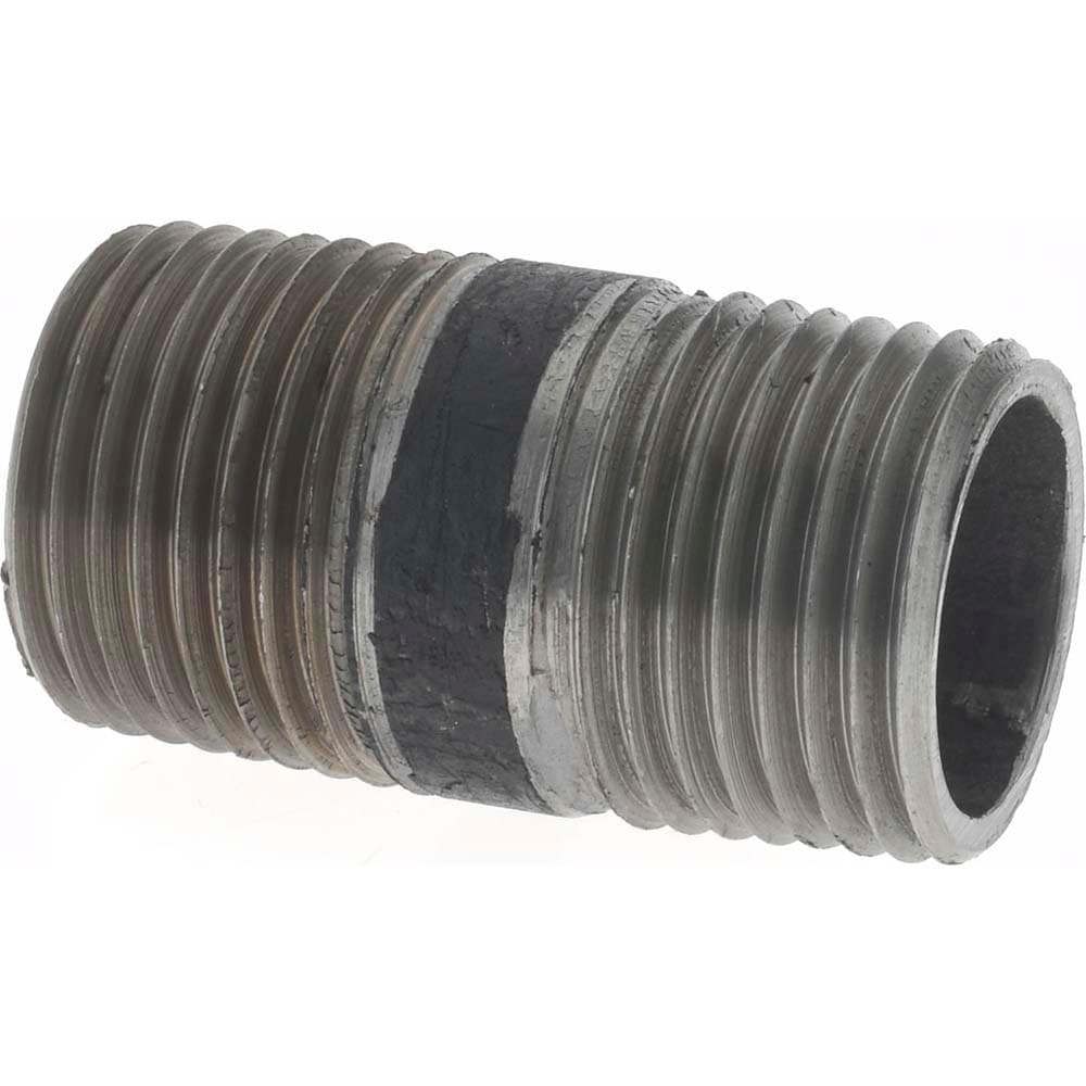 Black Pipe Nipple: 1/2