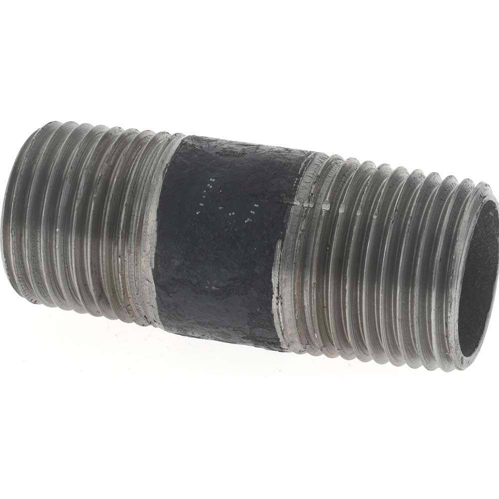 Black Pipe Nipple: 1/2