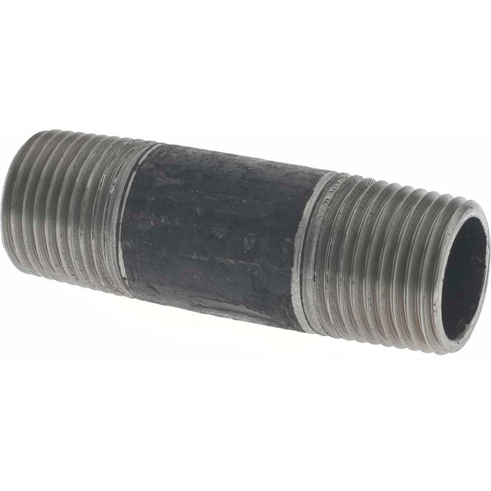 Black Pipe Nipple: 1/2