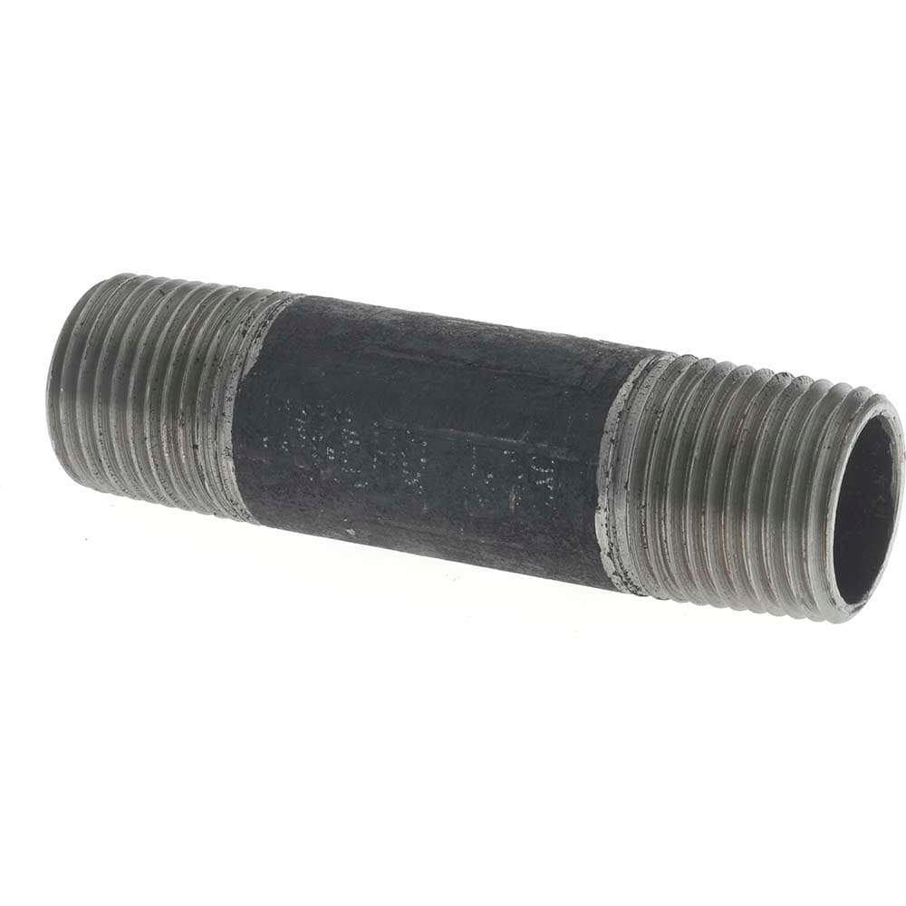 Black Pipe Nipple: 1/2