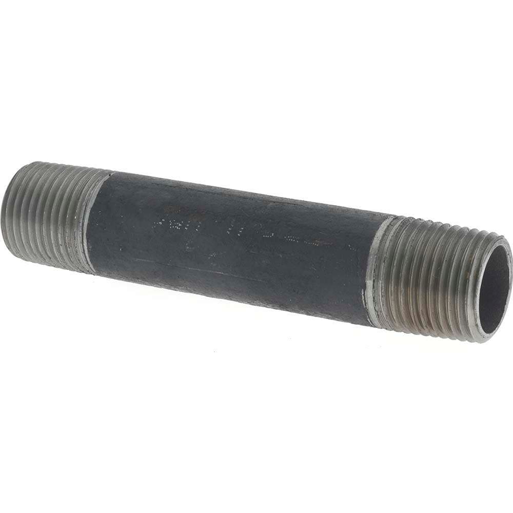 Black Pipe Nipple: 1/2