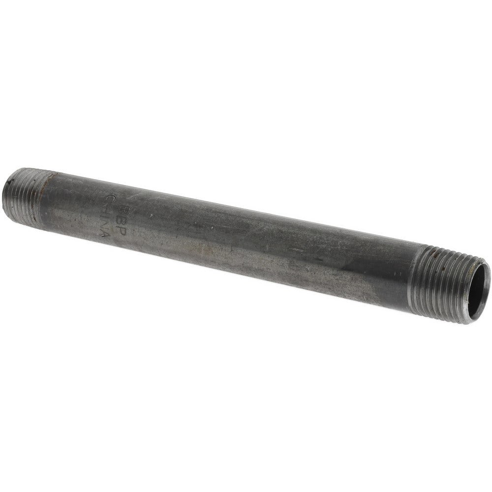 Black Pipe Nipple: 1/2