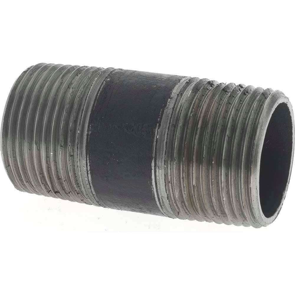 Black Pipe Nipple: 3/4
