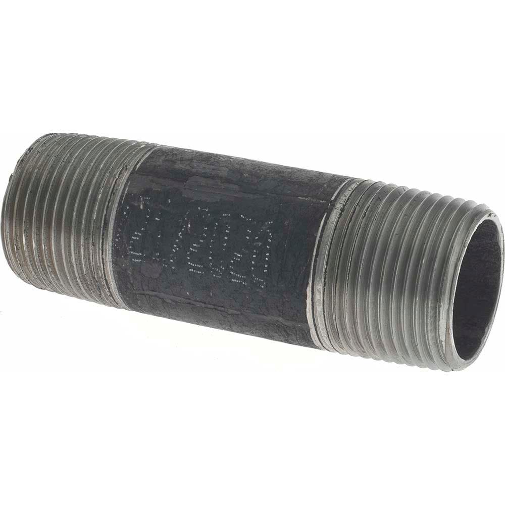 Black Pipe Nipple: 3/4