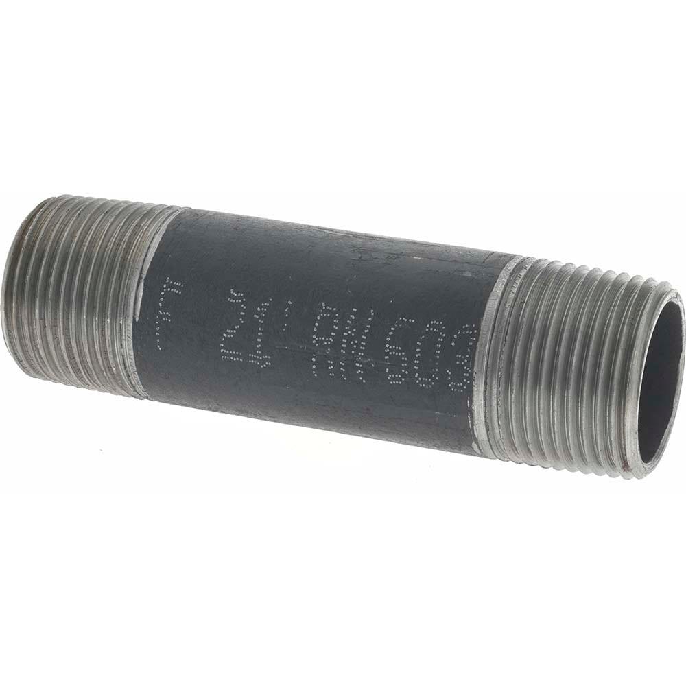 Black Pipe Nipple: 3/4