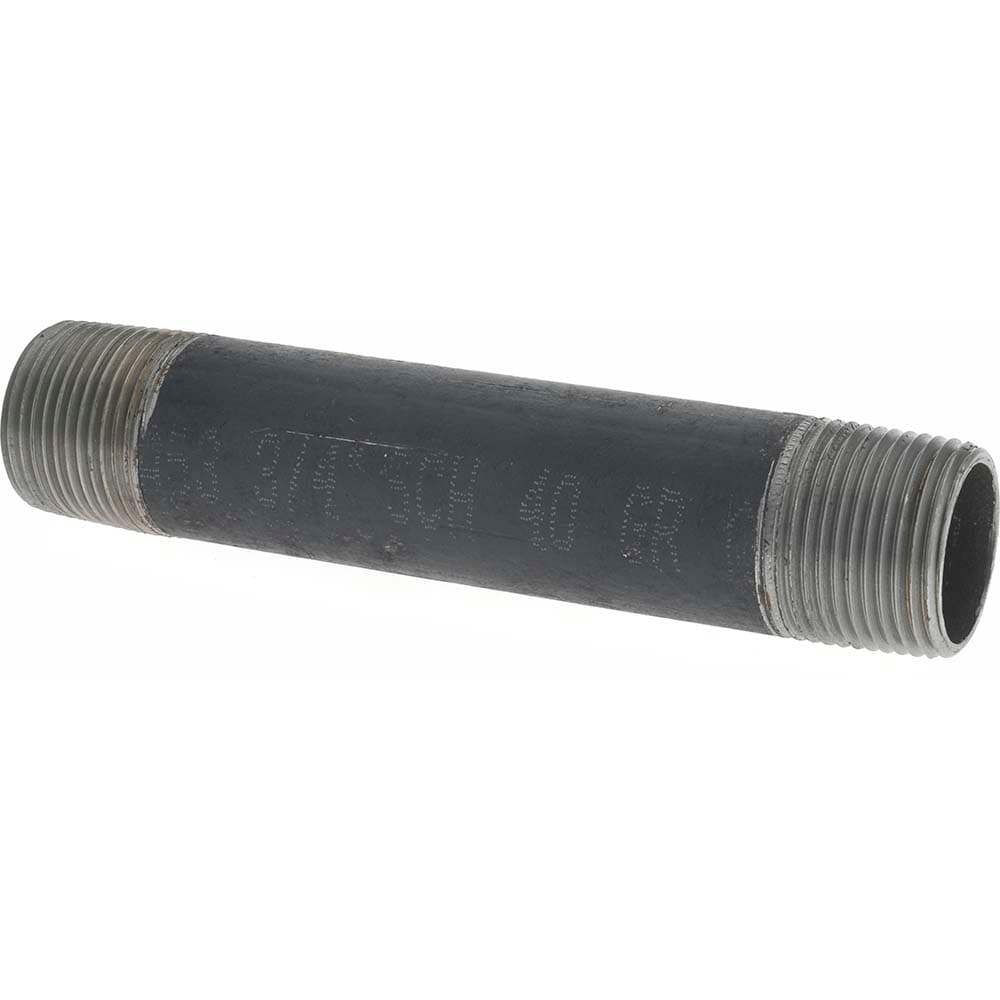 Black Pipe Nipple: 3/4