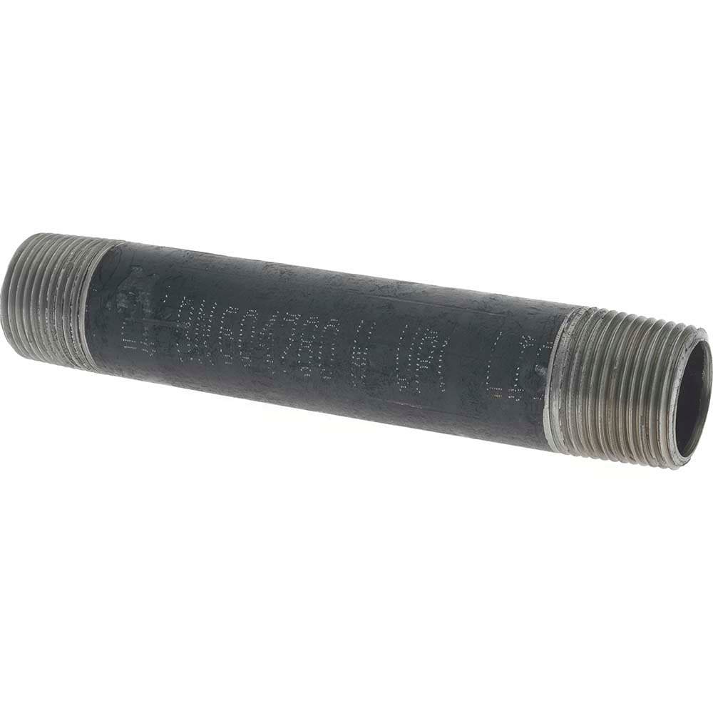 Black Pipe Nipple: 3/4