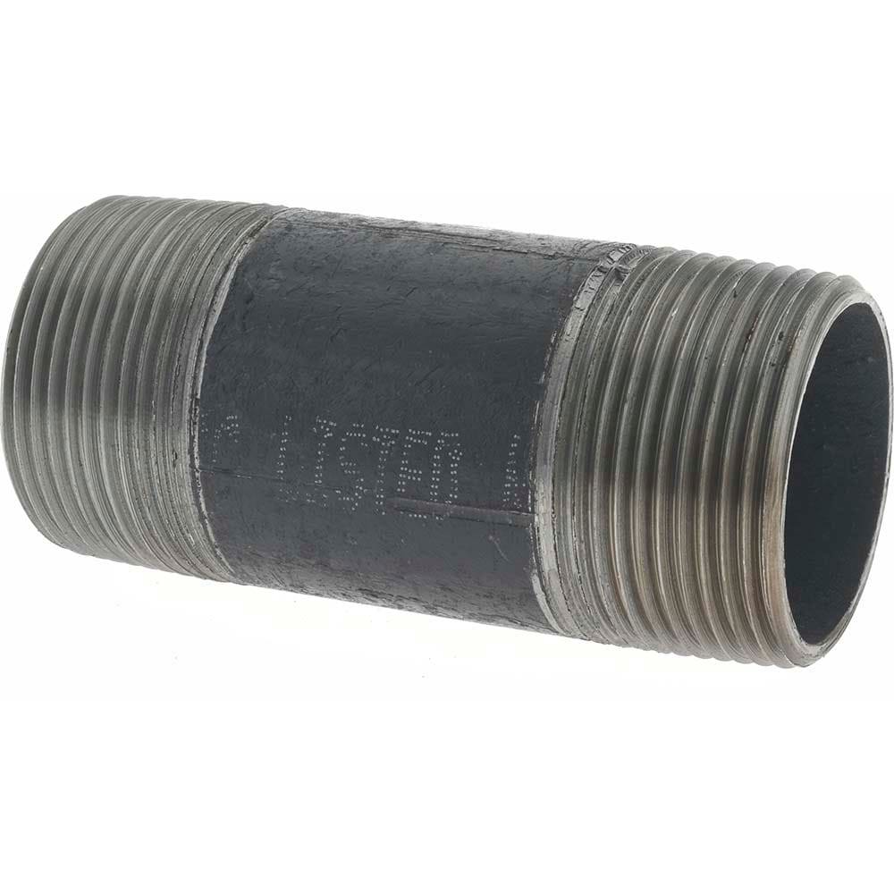 Black Pipe Nipple: 1-1/4