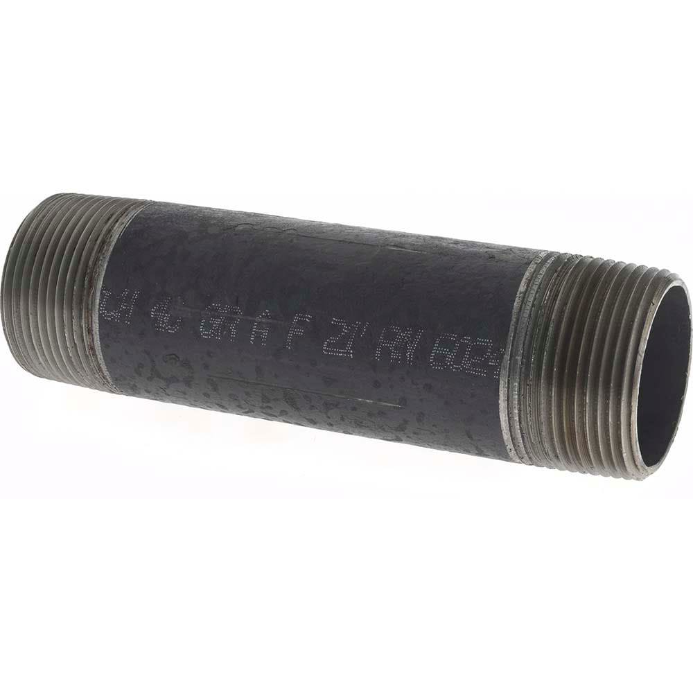 Black Pipe Nipple: 1-1/4