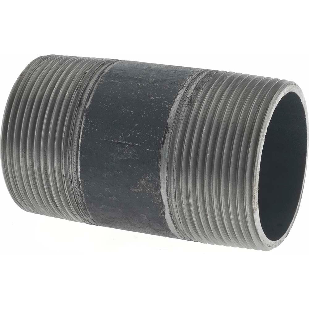 Black Pipe Nipple: 1-1/2