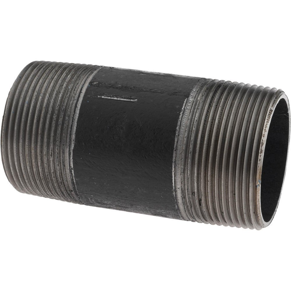 Black Pipe Nipple: 1-1/2