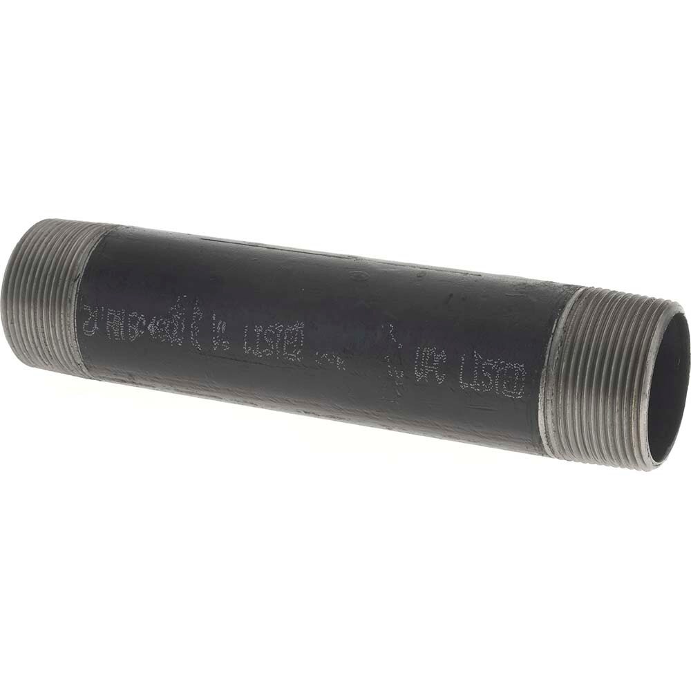 Black Pipe Nipple: 1-1/2
