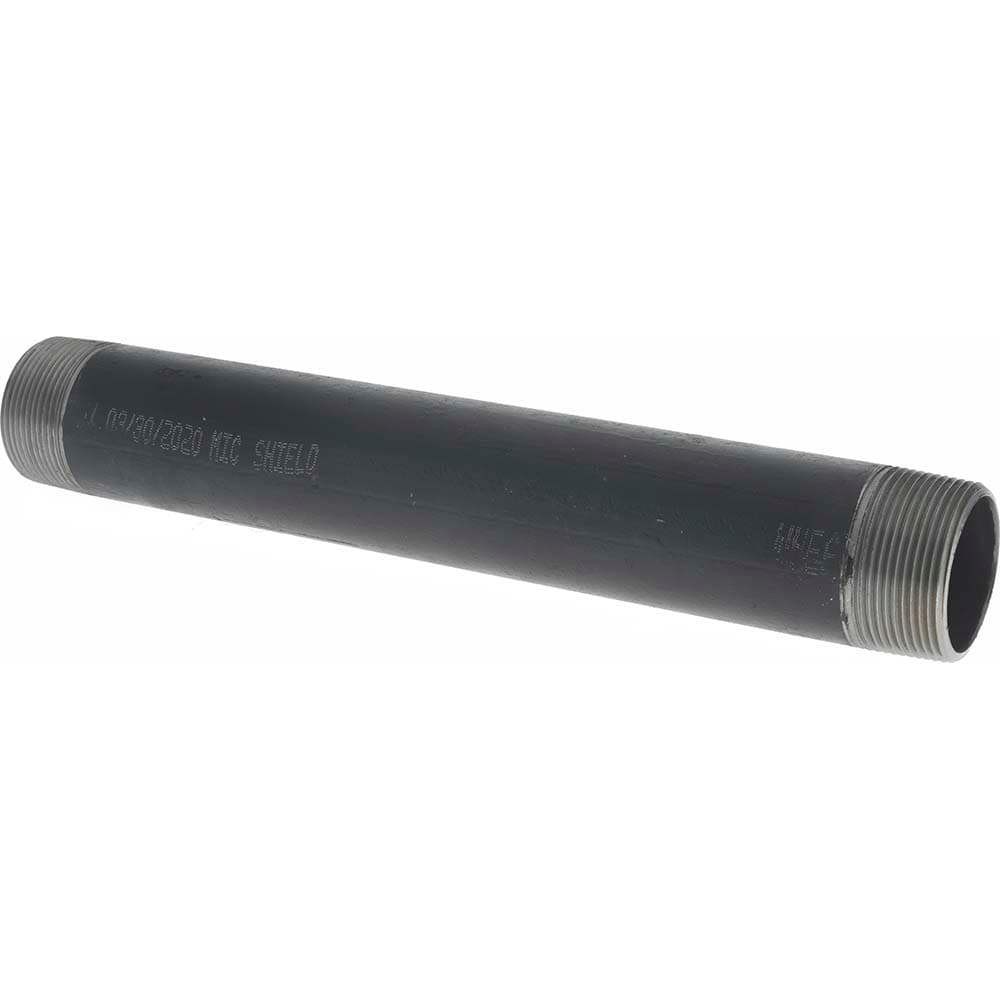 Black Pipe Nipple: 1-1/2