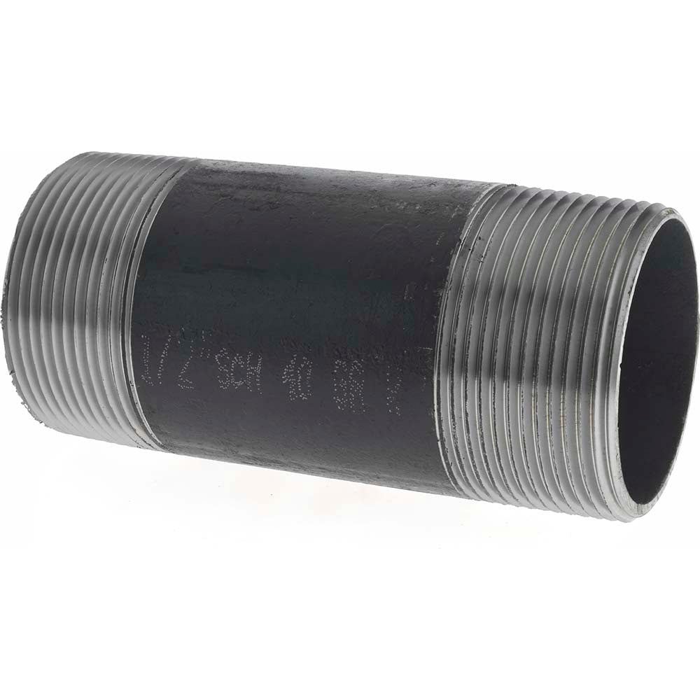 Black Pipe Nipple: 2-1/2