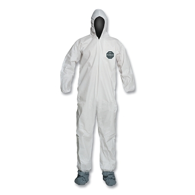Disposable Coveralls: Liquid, Splash & Abrasion Protection, Size 3X-Large, 1.5000 oz, ProShield 50, Zipper Closure