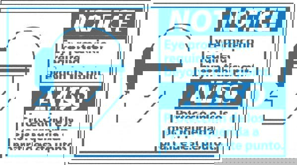 Accident Prevention Sign: Rectangle, 