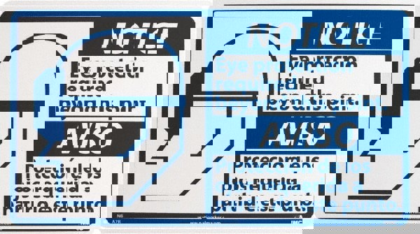 Accident Prevention Sign: Rectangle, 