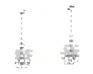 100W 5-Light Chandelier in Brushed Nickel