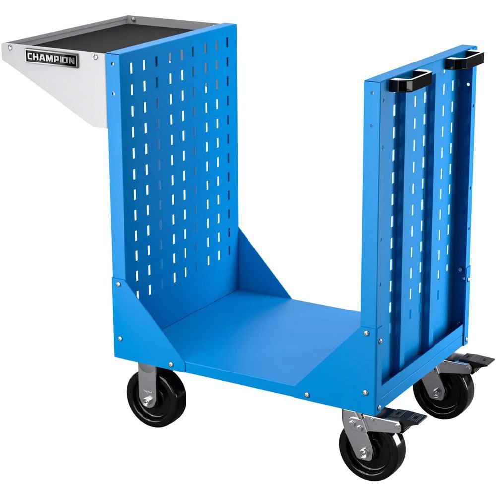 CNC Storage Carts; Style: CAT; HSK:Caputo ; Taper Size: CAT30 ; Tool Type: CAT; HSK; CAPTO ; Caster Type: Swivel; Fixed ; Color: Bright Blue ; Tool Capacity: 3600