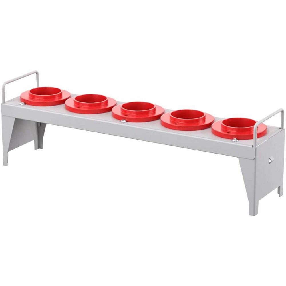 CNC Storage Racks; Rack Type: Benchtop ; Tool Capacity: 100 ; Tool Type: Tool Holder Rack ; Load Capacity: 100lb ; Overall Height: 5.5in ; Color: Light Gray