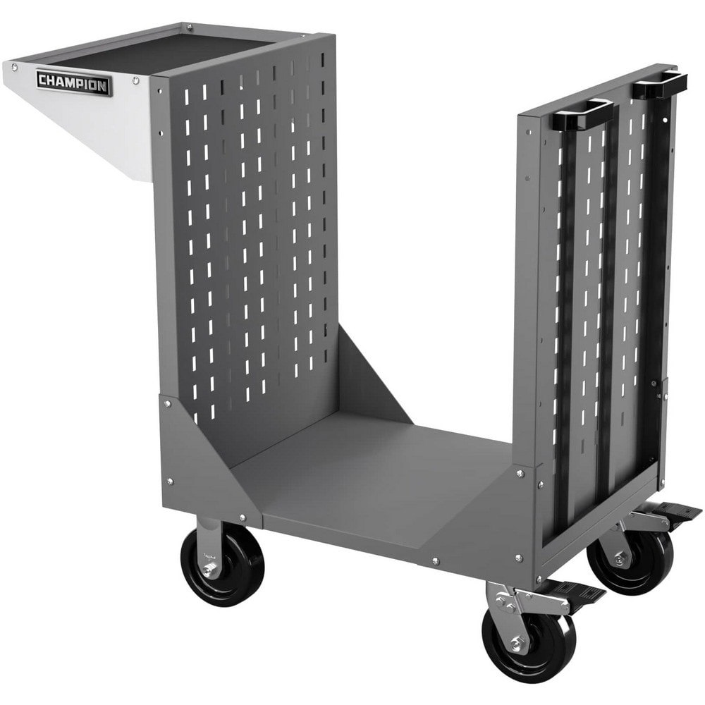 CNC Storage Carts; Style: CAT; HSK:Caputo ; Taper Size: CAT30 ; Tool Type: CAT; HSK; CAPTO ; Caster Type: Swivel; Fixed ; Color: Dark Gray ; Tool Capacity: 3600