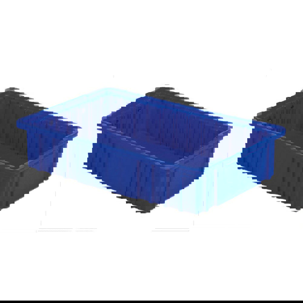 Polyethylene Dividable Storage Tote: 40 lb Capacity