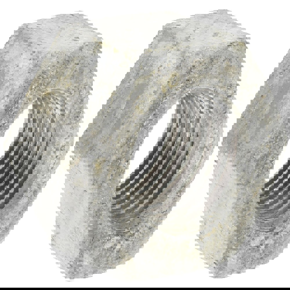 Hex Nut: 3/4-10, A563 Grade DH Steel, Hot Dipped Galvanized Finish