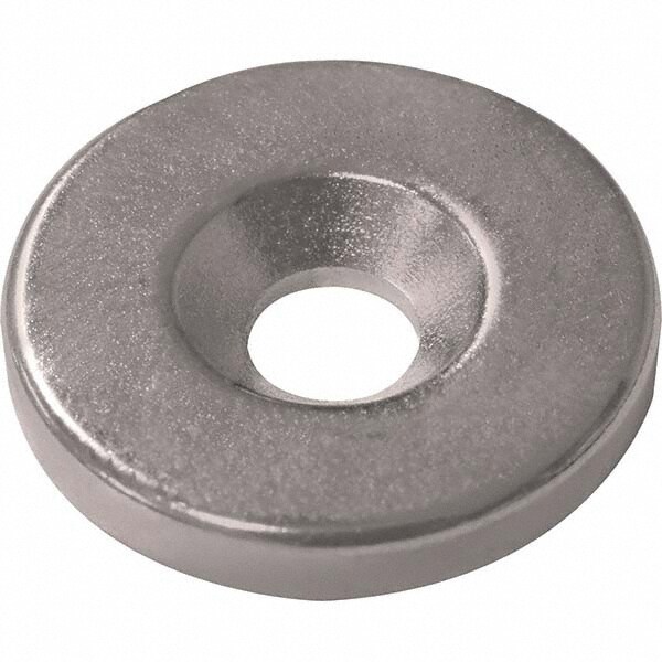 Rare Earth Holding Magnets; Magnet Shape: Rectangular; Rare Earth Metal Type: Neodymium Rare Earth; Overall Width/Diameter (Decimal Inch): 0.75 in; Average Pull Force: 6 lb; Maximum Pull Force: 11.4 lb; Number of Poles: 2; Number of Mounting Holes: 1; Max