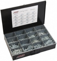 970 Piece, #6-1/2 to #14 - 2-1/2, Steel Set Screw Assortment
