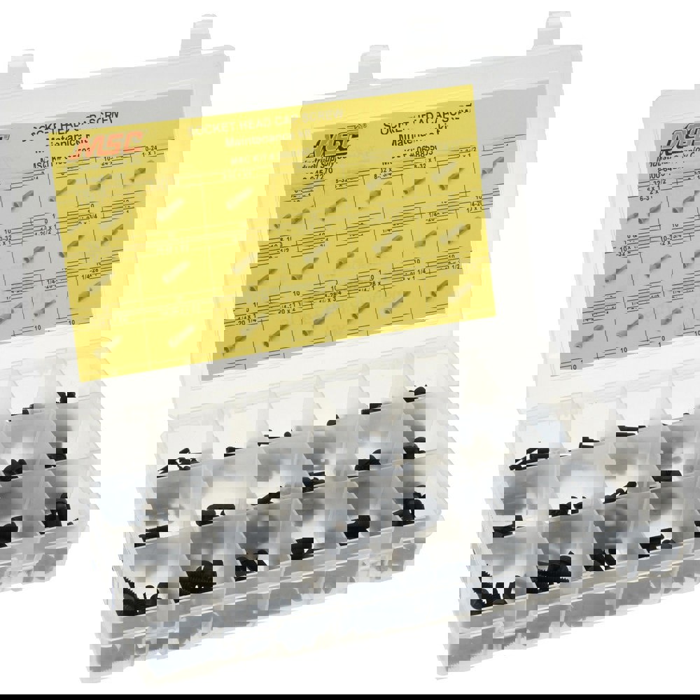 190 Piece Steel Socket Head Cap Screws