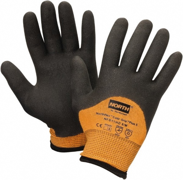Cut-Resistant Gloves: Size M, ANSI Cut 4, Nitrile, Dyneema