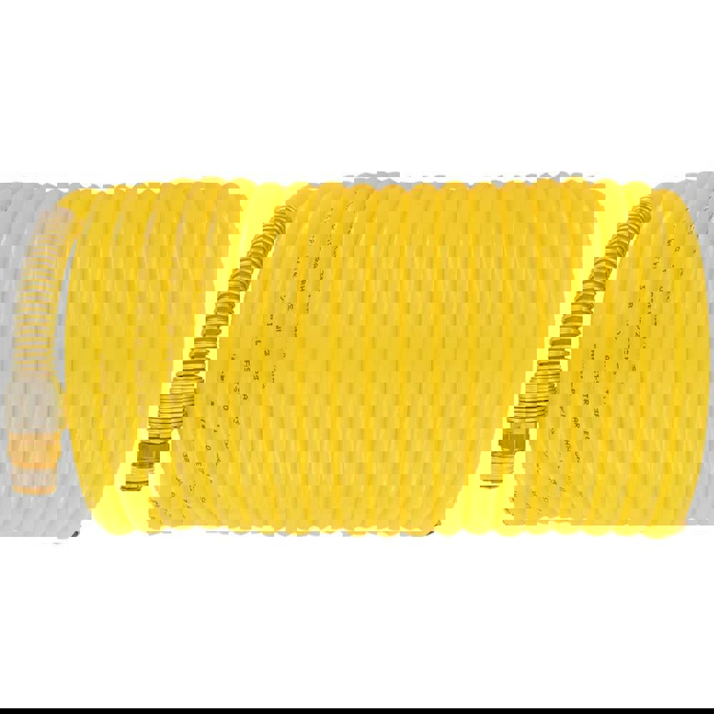 Air & Multi-Purpose Hose; Hose Type: Jackhammer Hose; Multipurpose Air Hose; Sledgehammer Hose ; Length Ft. (Feet): 25 ; Type: Coiled Hose ; Color: Yellow ; Material: Nylon ; Inside Diameter (Inch): 3/8