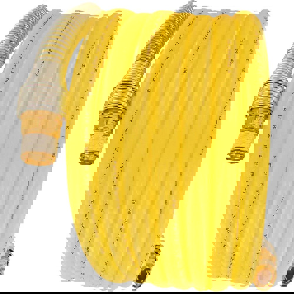 Air & Multi-Purpose Hose; Hose Type: Jackhammer Hose; Multipurpose Air Hose; Sledgehammer Hose ; Length Ft. (Feet): 12 ; Type: Coiled Hose ; Color: Yellow ; Material: Nylon ; Inside Diameter (Inch): 1/2