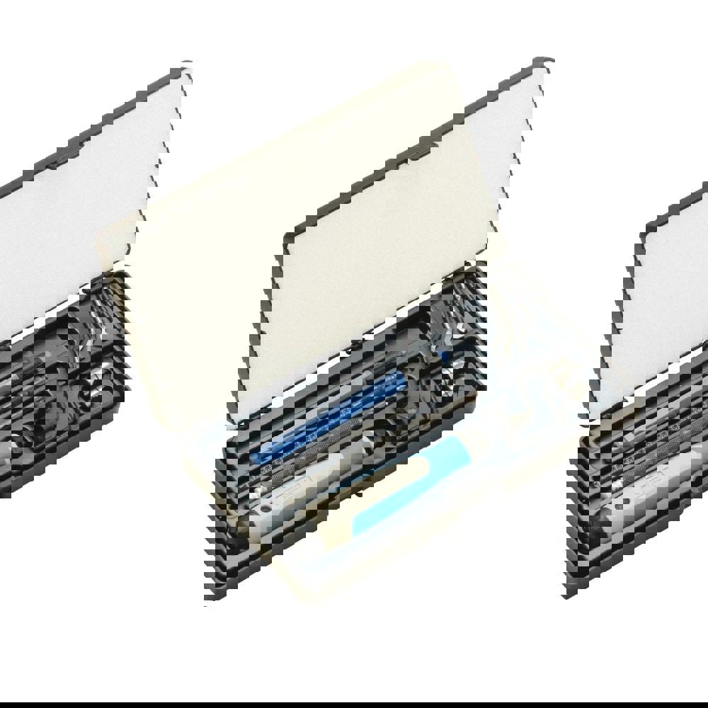 Hand Deburring Tool Set: 11 Pc, High Speed Steel